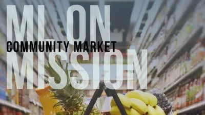 Serving at Community Market